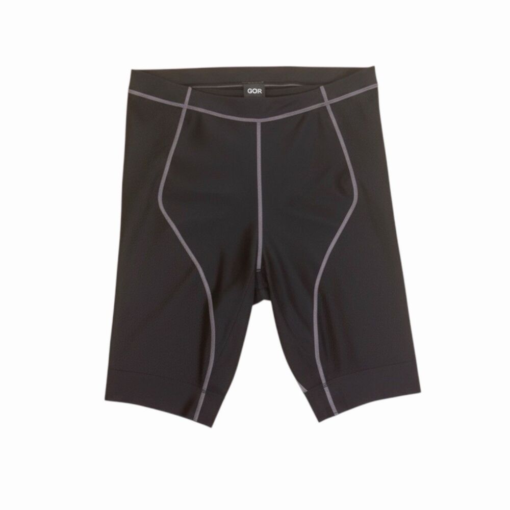 QOR Mens Compression Shorts Bike Nylon Black XXL NWT